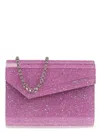 Jimmy Choo Women Glittered Acrylic Candy Clutch Bag In Pink & Purple