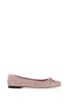 Jimmy Choo Glittery Elm Ballet In Pink