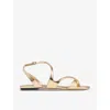 Jimmy Choo Sandales En Cuir Ayla In Gold