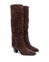 Jimmy Choo Women's Hart Stitch Kb 60 Knee High Boots In Brown