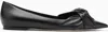 Jimmy Choo Woman Ballet Flats Black Size 6.5 Leather In Black