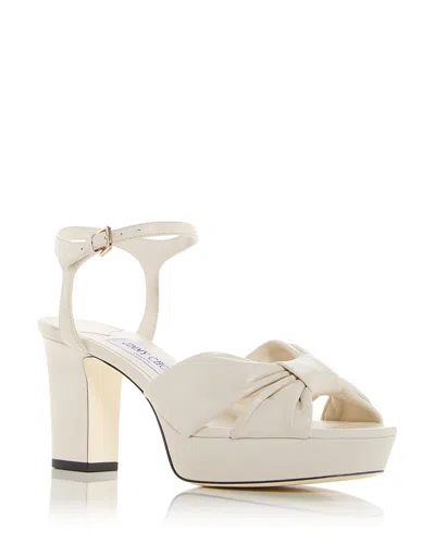 JIMMY CHOO WOMEN'S HELOISE 80 PLATFORM SANDALS