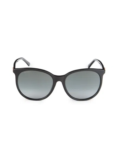 Jimmy Choo Women's Ilana 57mm Round Sunglasses In Black