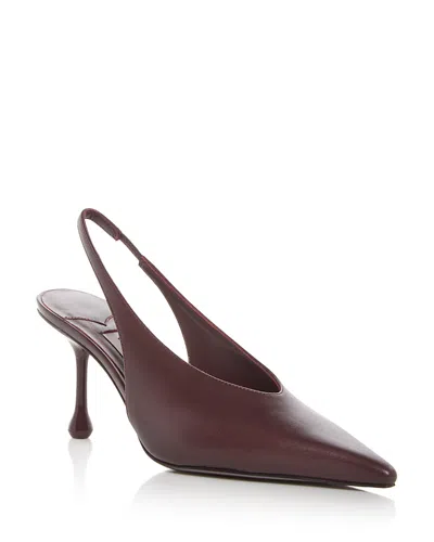 Jimmy Choo Women's Isa 80 Slingback Pumps In Burgundy