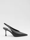 Jimmy Choo Leather Pointed Toe Sling Back Stiletto In Multi