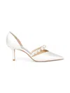 Jimmy Choo Women Ivory Satin Aurelie 65 Pumps In Multi