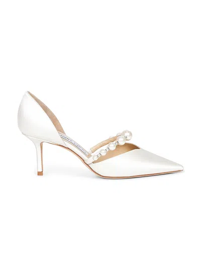 Jimmy Choo Women Ivory Satin Aurelie 65 Pumps In Multi