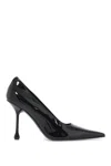 Jimmy Choo Ixia 80 Black Nappa Leather Pumps In Black
