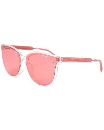 Jimmy Choo Women's Jamie 67mm Polarized Sunglasses In Pink