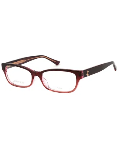 Jimmy Choo Jc 271 0egl 00 Rectangular Eyeglasses 53 Mm In Red