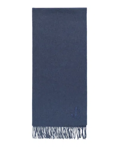 Pre-owned Jimmy Choo Women's  Cashmere Scarf In Light Blue
