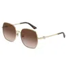 Jimmy Choo Woman Sunglass Jc4008hd In Gold