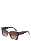 Jimmy Choo Womens Black Jc5012 Square-frame Tortoiseshell Acetate Sunglasses In Havana