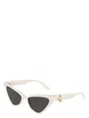 Jimmy Choo Logo Sunglasses In White