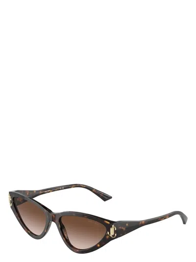 Jimmy Choo Brown Gradient Cat Eye Ladies Sunglasses Jc5019 500213 55 In Multi