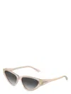 Jimmy Choo Eyewear Triangle Frame Sunglasses In Brown