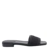 Jimmy Choo Round Toe Leather Sandals