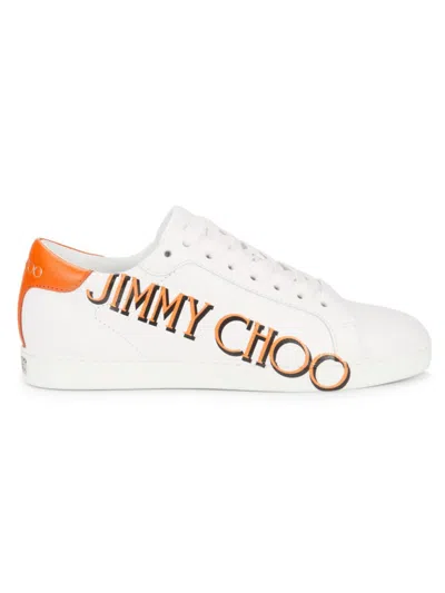 Jimmy Choo Women's Kai Logo-print Leather Low-top Sneakers