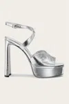 Jimmy Choo Women's Karli 125 Platform Sandal In Silver In Silver