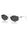 Jimmy Choo Frau Sunglass Jc4017 In Silver