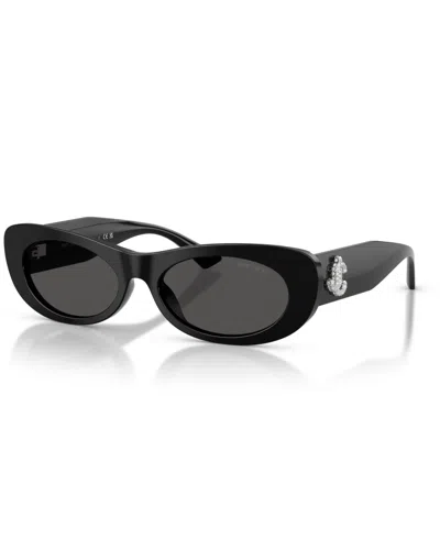 Jimmy Choo Women's Large Sunglasses, Jc5038bu In Black
