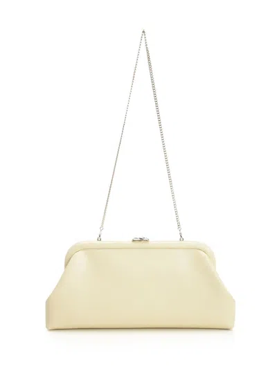 Jimmy Choo Women Leather Clutch In White