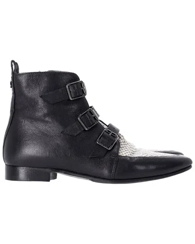 JIMMY CHOO JIMMY CHOO WOMEN'S LEATHER MARLIN SNAKE PRINT ANKLE BOOT (AUTHENTIC PRE-LOVED)