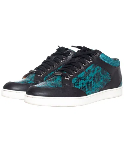 Pre-owned Jimmy Choo Women's Leather Miami Sneaker (authentic Pre-loved) In Multi