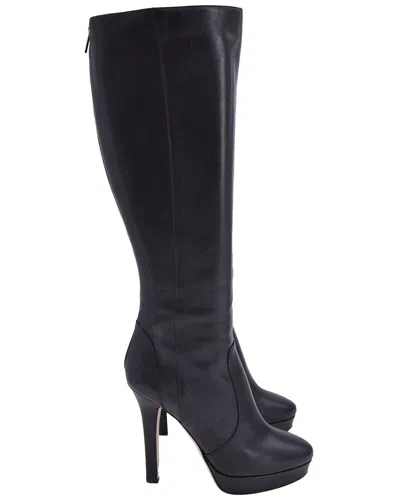 Jimmy Choo Women's Leather Platform Knee-high Boot (authentic Pre-loved)