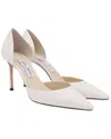 Jimmy Choo Women's Leather Pointed Pump (authentic Pre-loved) In White