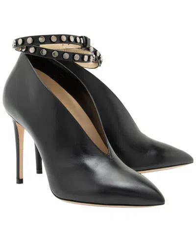 Jimmy Choo Women's Leather Studded Lark Bootie (authentic Pre-loved) In Black