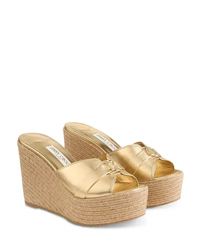 Jimmy Choo Women's Leda 100 Wedge Sandals