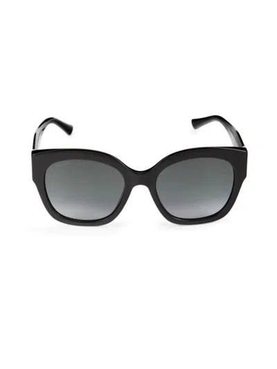Jimmy Choo Women's Leela 55mm Square Sunglasses In Black