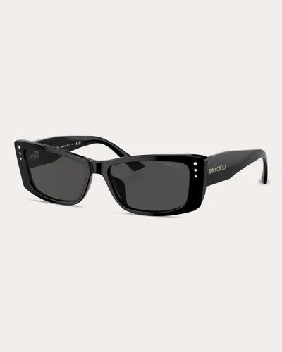 Jimmy Choo Women's Lexy Slim Butterfly Sunglasses In Black