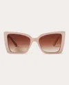 Jimmy Choo Lorea Cat-eye Sunglasses In Brown