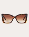 Jimmy Choo Lorea Cat-eye Sunglasses In Grey