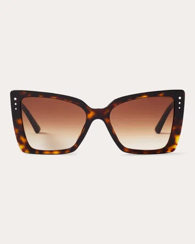 Jimmy Choo Lorea Cat-eye Sunglasses In Brown