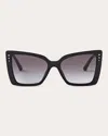 Jimmy Choo Lorea Cat-eye Sunglasses In Grey