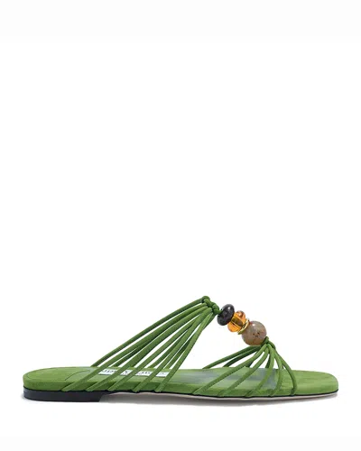Jimmy Choo Lova Embellished Suede Sandals In Animal Print