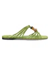 Jimmy Choo Lova Embellished Suede Sandals In Multi