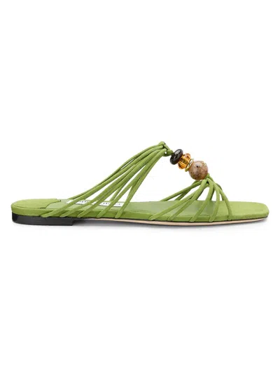 Jimmy Choo Lova Embellished Suede Sandals In Animal Print