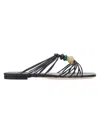 Jimmy Choo Lova Embellished Leather Mules In Black