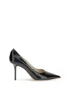 Jimmy Choo Love 85mm Patent Leather Pumps In Black