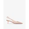 Jimmy Choo Amel Heeled Sandals In Macaron/crystal