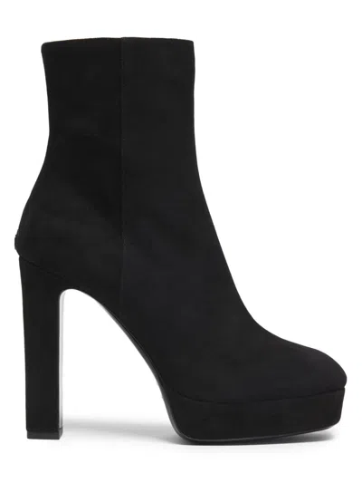 JIMMY CHOO WOMEN'S MARENE 120MM SUEDE PLATFORM ANKLE BOOTS