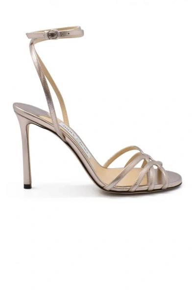 Jimmy Choo Mimi 100 Sandals In Gold