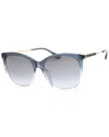 Jimmy Choo Grey Azure Cat Eye Ladies Sunglasses Nerea/g/s 0jq4/gb 57
