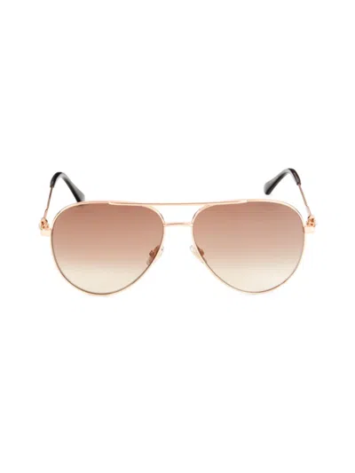 Jimmy Choo Women's Olly 60mm Aviator Sunglasses In Brown