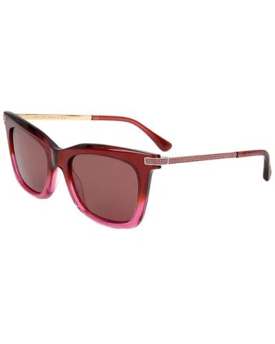 Jimmy Choo Women's Olye 52mm Polarized Sunglasses In Red