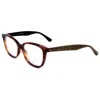 Jimmy Choo Women's 52 Mm Eyeglasses In Brown